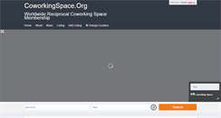 Desktop Screenshot of coworkingspace.org