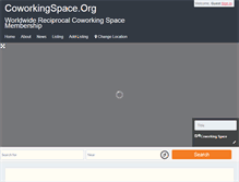 Tablet Screenshot of coworkingspace.org